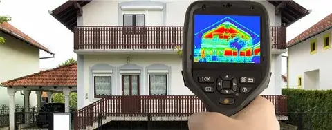 Thermal image building inspection