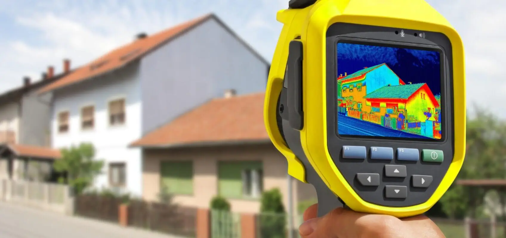 Thermal image building inspection